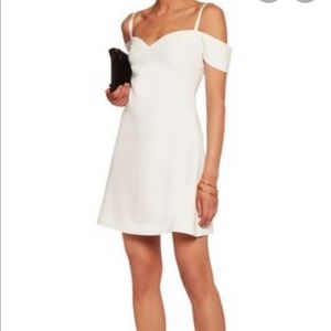 Cinq a Sept Larkin Cold-Shoulder Crepe Dress